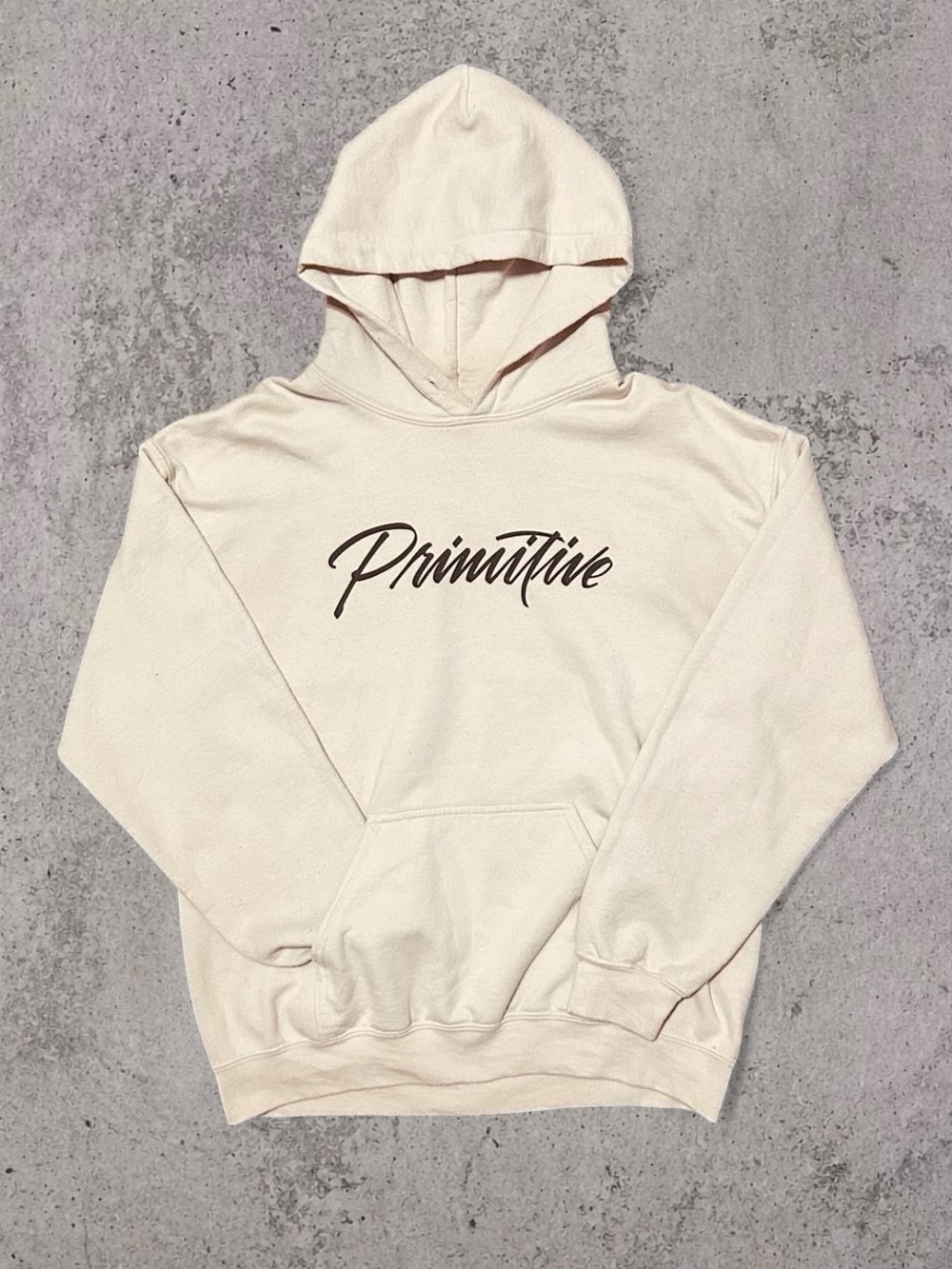 Primitive Skateboarding Cream Tan Graphic Pullover Hoodie